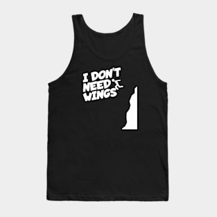 Cliff jumping i don' need wings Tank Top